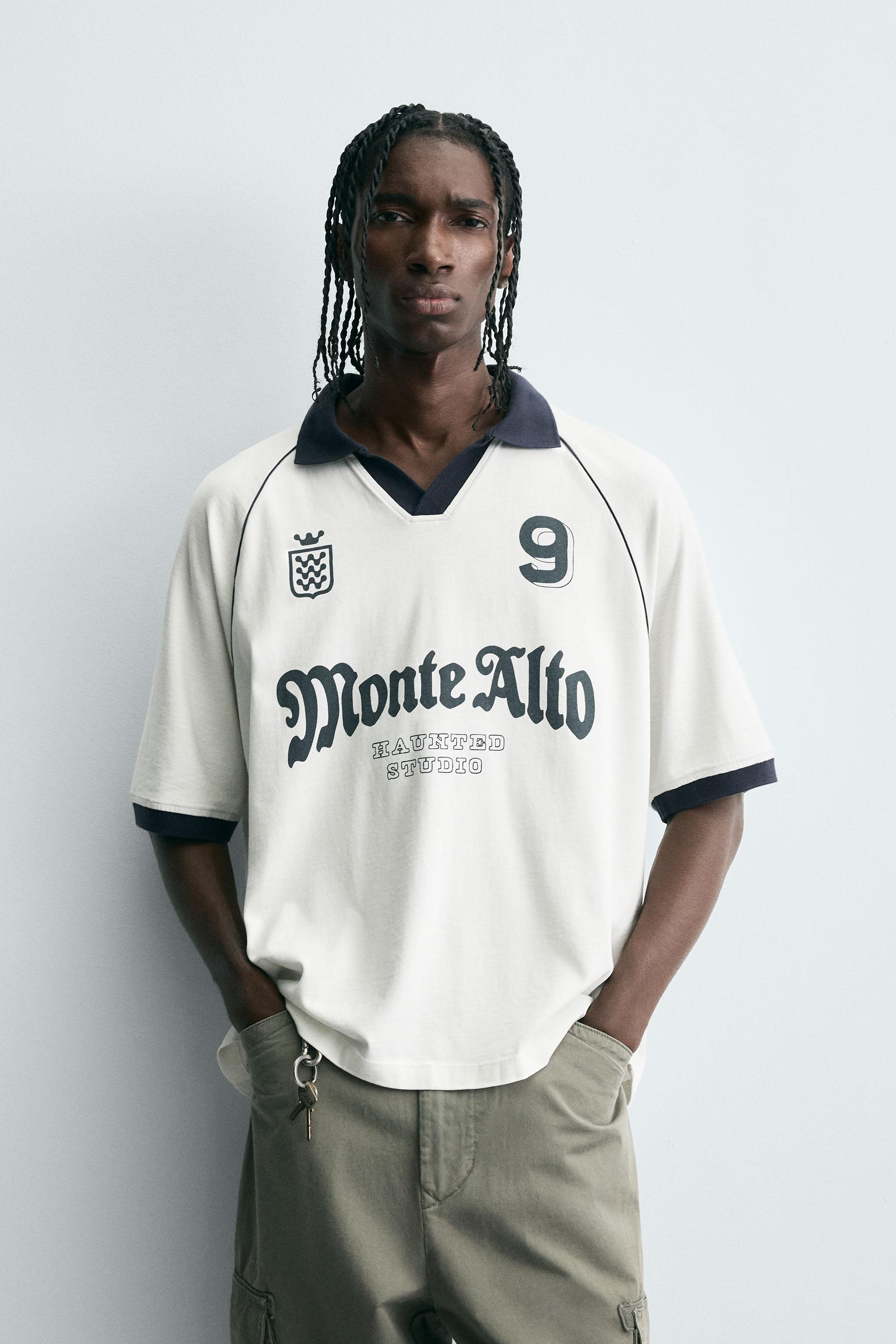 POLO IMPRIMÉ FOOTBALL RÉTRO